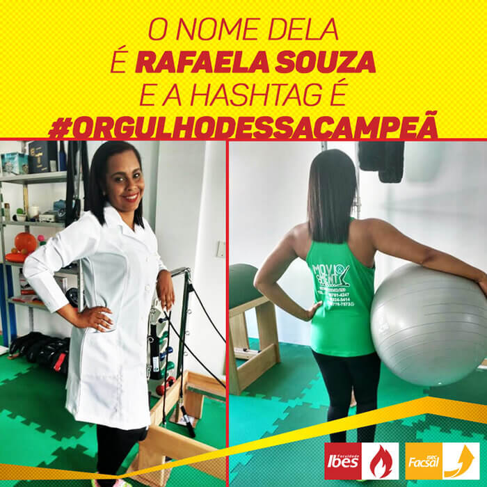 Rafaela Souza e sua hashtag #OrgulhodessaCampeã