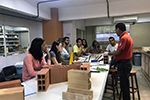 Aula prática de controle de materiais no curso de Engenharia